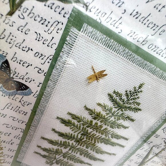 Janlynn Nature Collection Woodland Fern Counted Cross Stitch Kit 1155-59 New - Picture 3 of 6